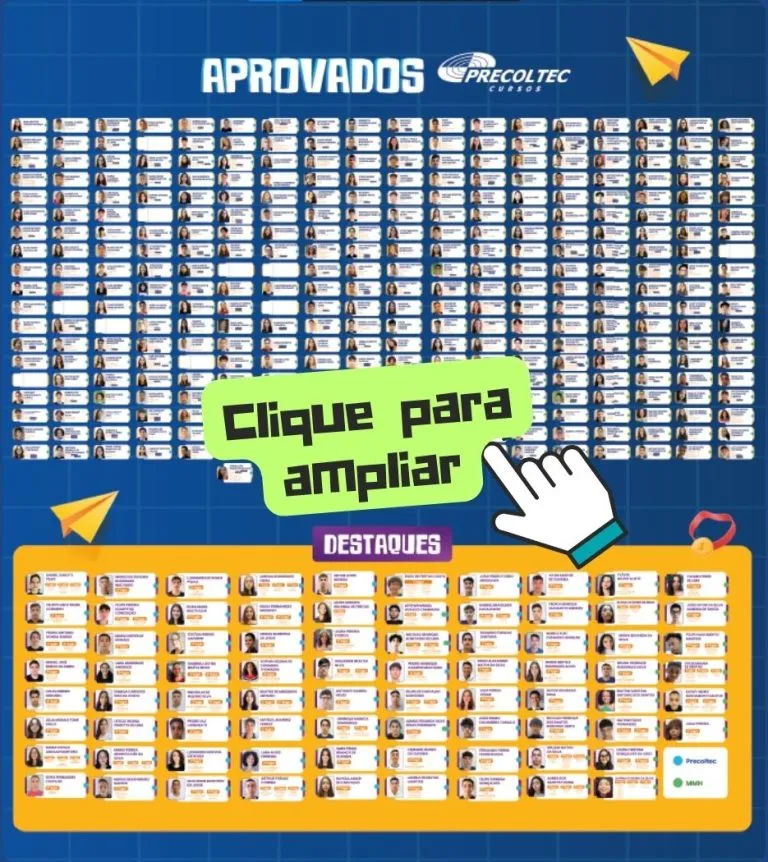 Lista de aprovados do Precoltec